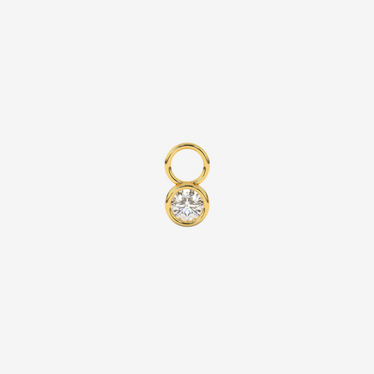 Diamond Bezel-set Earring Charm