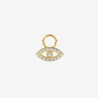 Charm hoops - Lightening, Diamond or Evil Eye