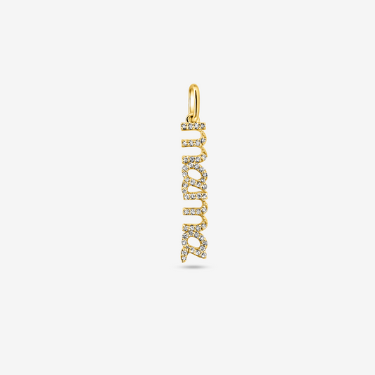 Solid Gold & Diamonds Mama Pendant