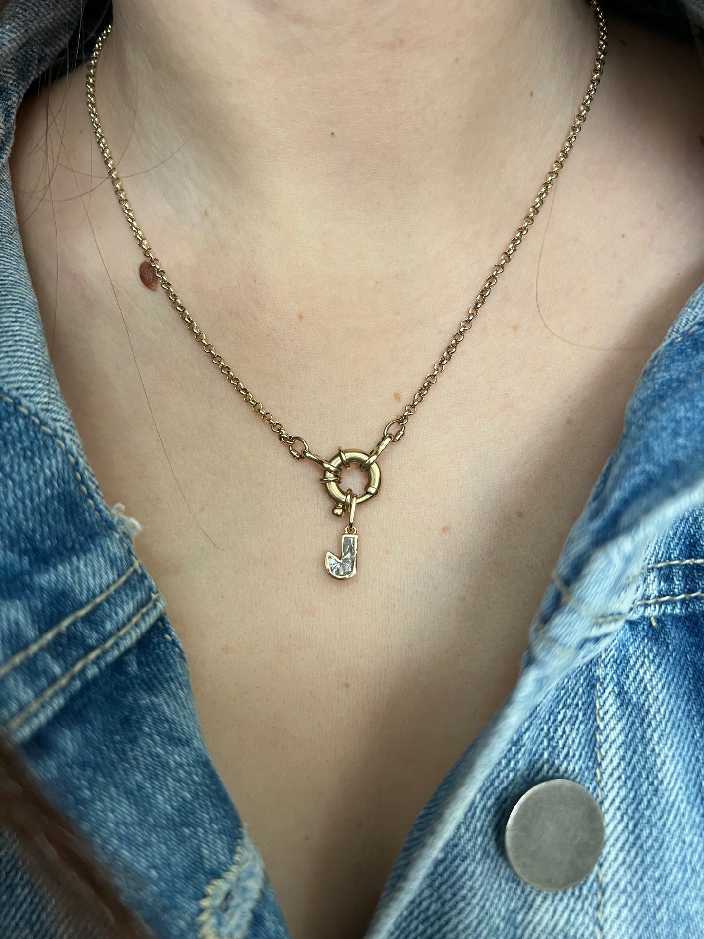1.5ct Diamond Letter Pendant