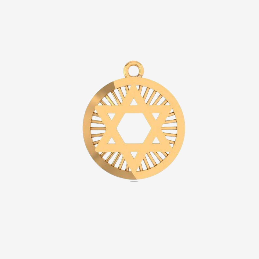 Carmel Star of David Medallion Pendant