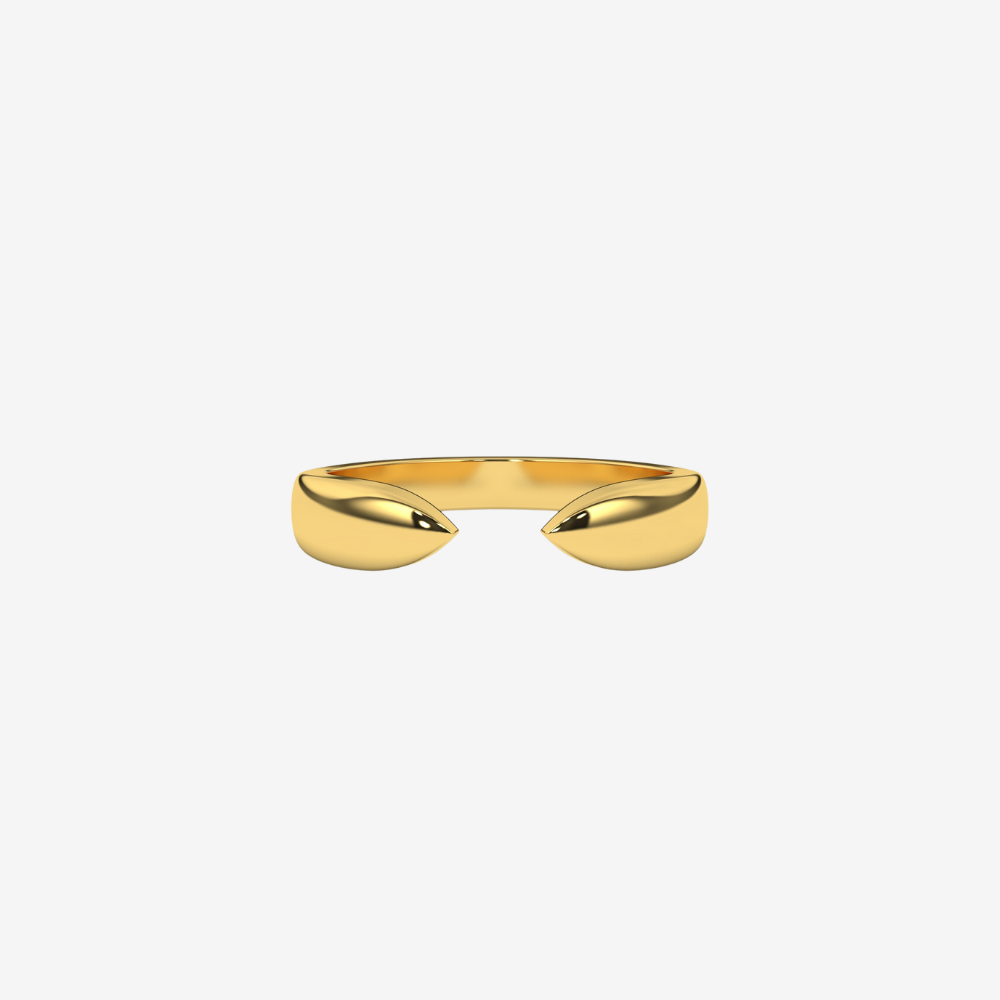 "Odelia" Gold Claw Stackable Ring - 14k Yellow Gold - Jewelry - Goldie Paris Jewelry - Ring
