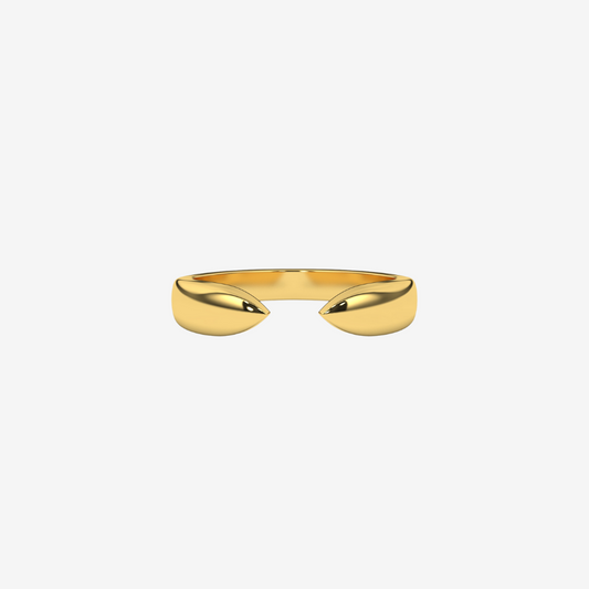 "Odelia" Gold Claw Stackable Ring - 14k Yellow Gold - Jewelry - Goldie Paris Jewelry - Ring stackable statement