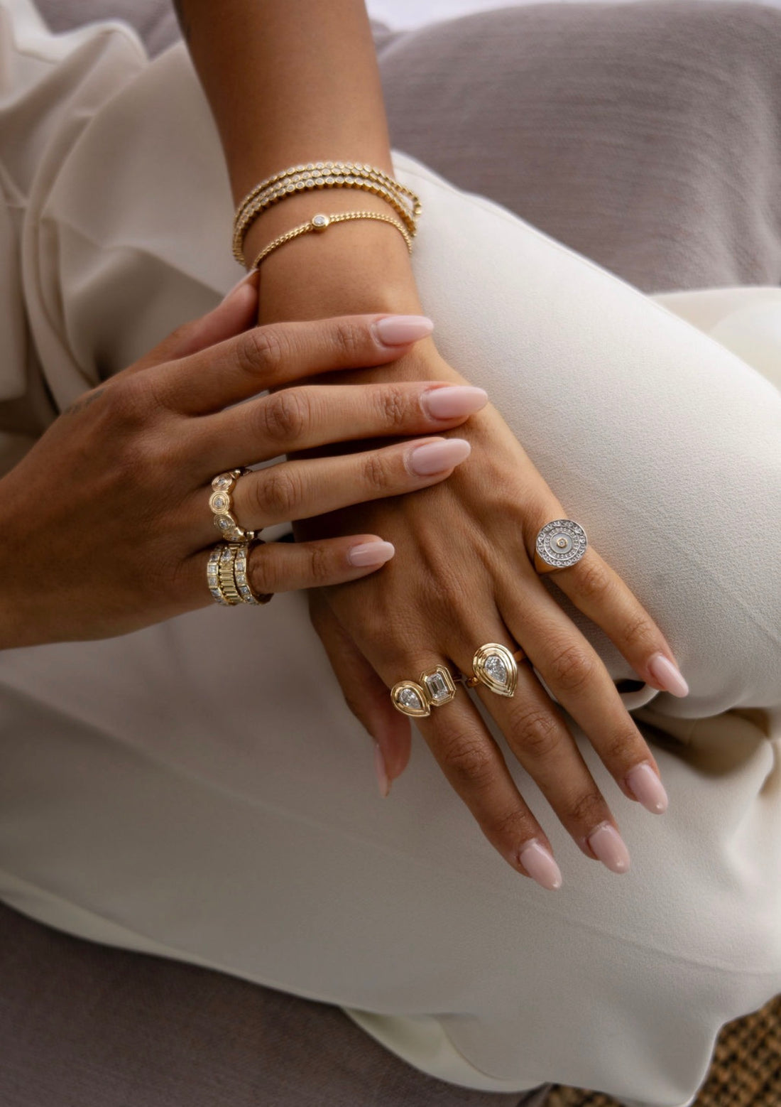 Jaime Pear Diamond Ring