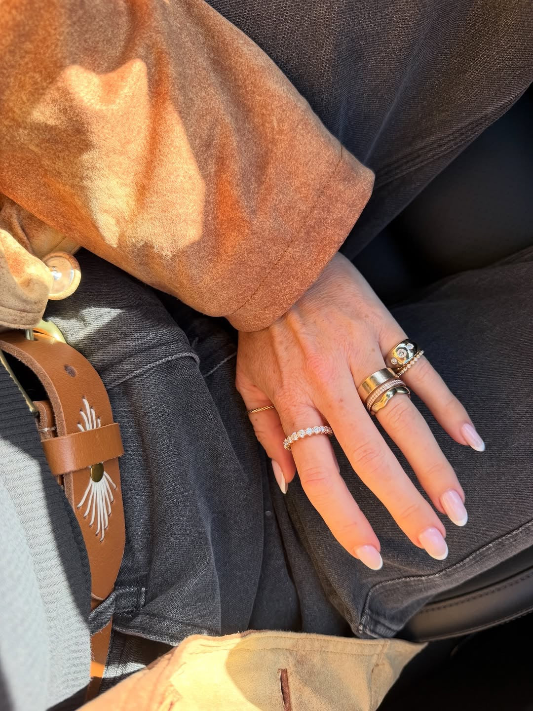 Calli Gypsy-Set Chunky Diamond Ring