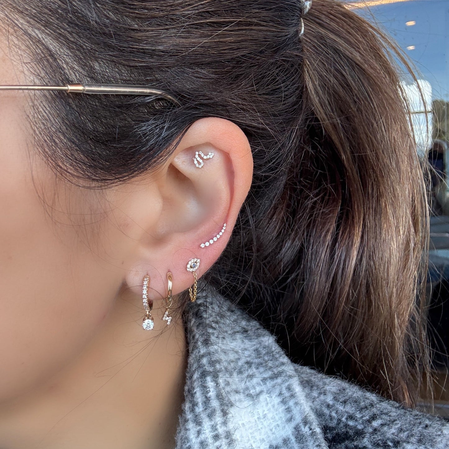 Mini Evil Eye Stud Earrings