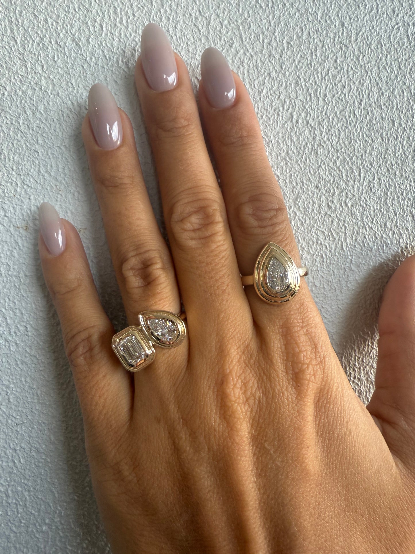 Jaime Pear Diamond Ring