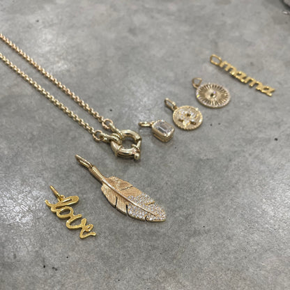 Belcher Chain with Italian Bolt ring clasp Necklace