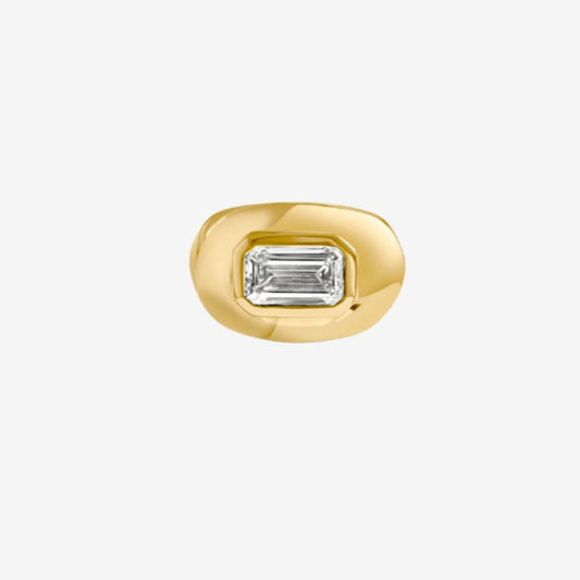 Naya Cloud Ring- Emerald cut Diamond