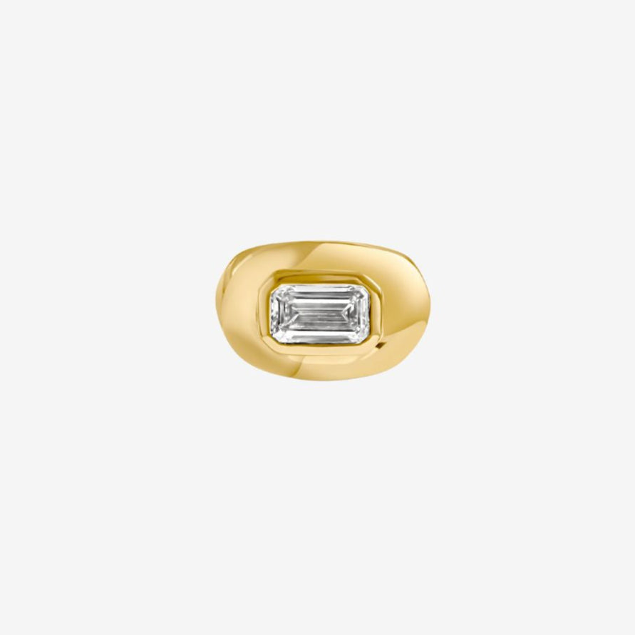 Naya Cloud Ring- Emerald cut Diamond