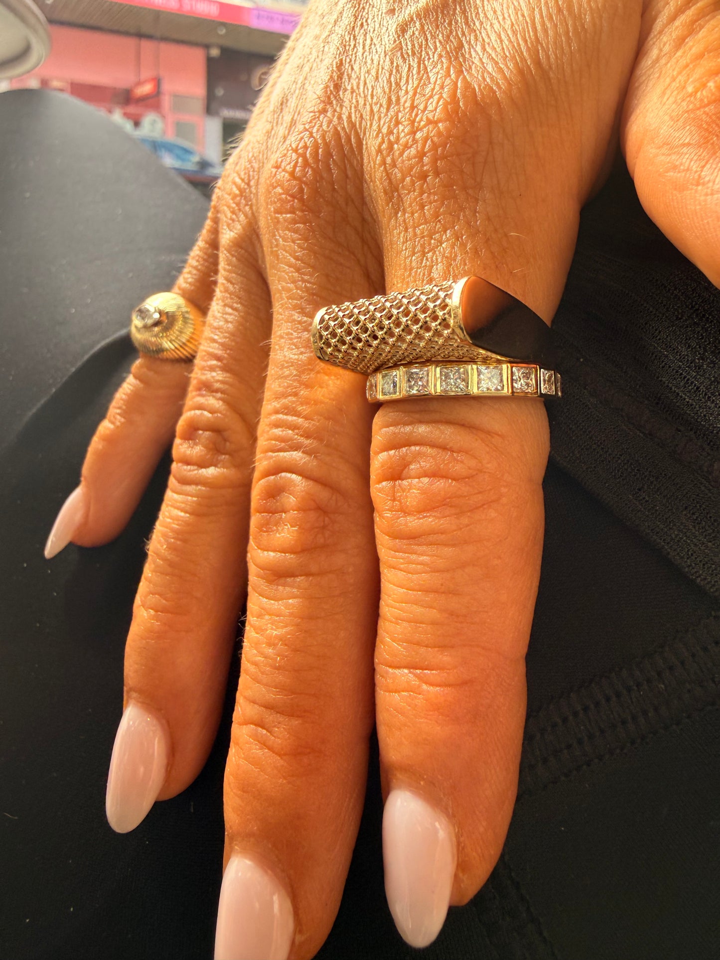 Satine Dome Lace Ring