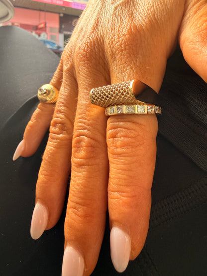Satine Dome Lace Ring