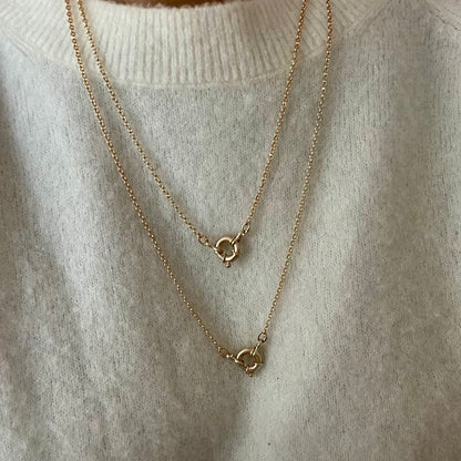 Belcher Chain with Italian Bolt ring clasp Necklace