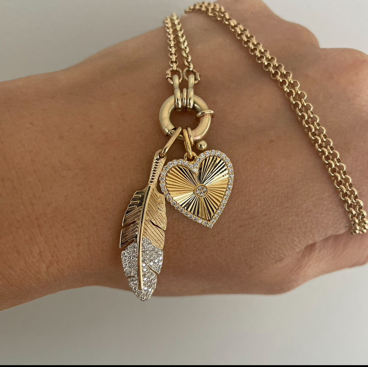 Belcher Chain with Italian Bolt ring clasp Necklace