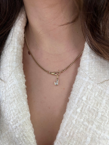 1.5ct Diamond Letter Pendant
