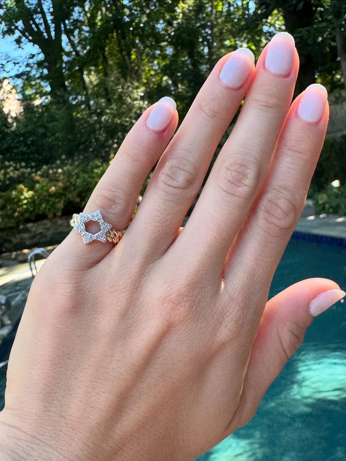 Becca Magen David Solid Chain Ring