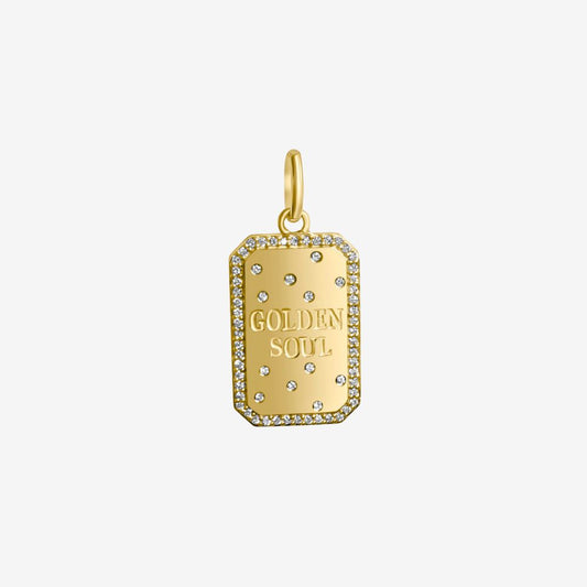 Golden Soul Pendant Diamonds