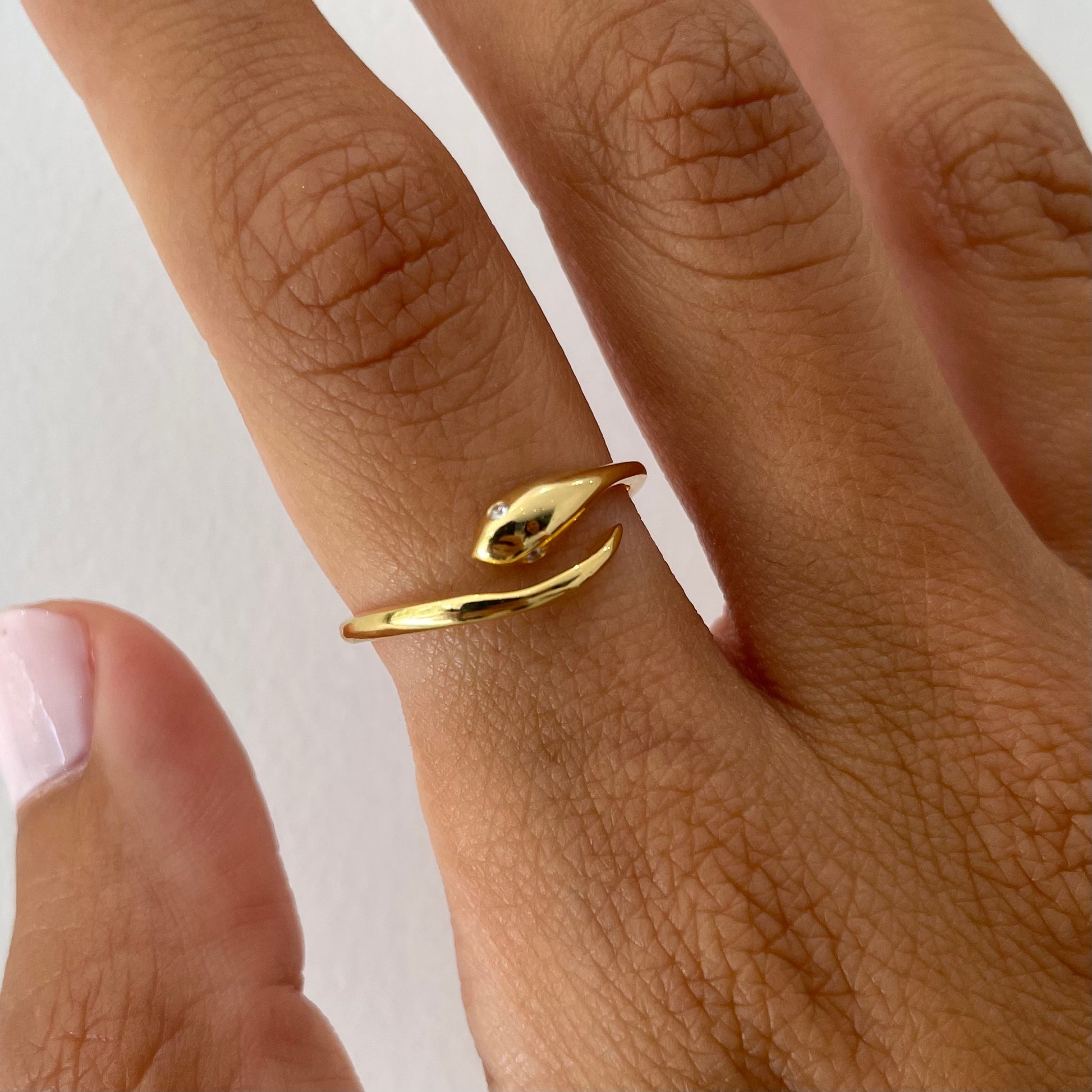 Snake Diamond Ring - - Jewelry - Goldie Paris Jewelry - Ring