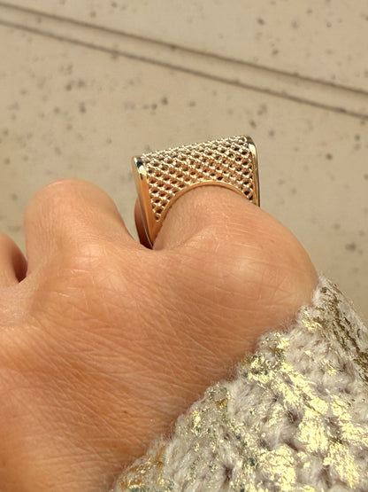Satine Dome Lace Ring