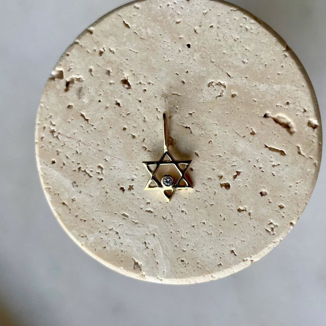 Mini Star of David with Diamond Pendant/Charm
