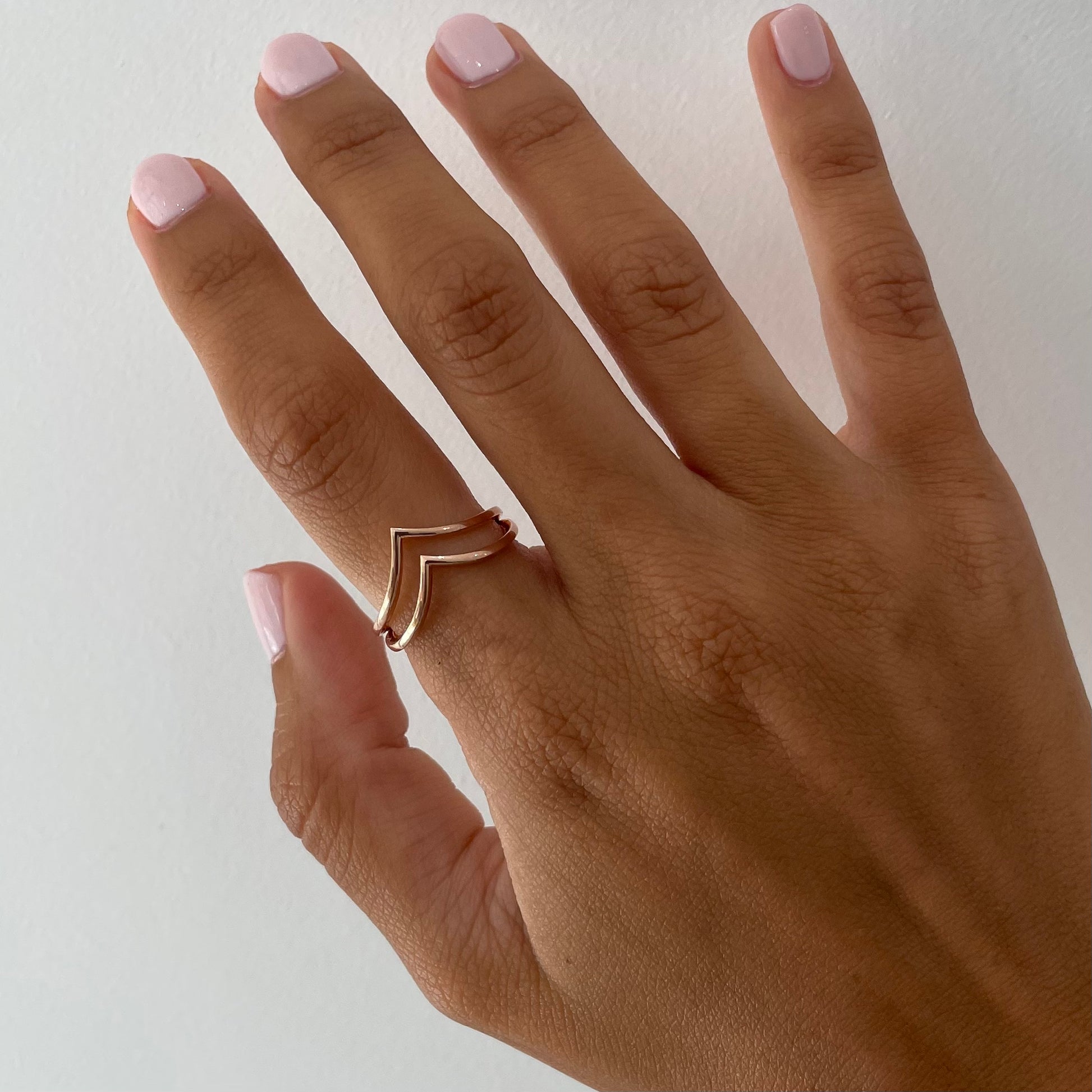 Double V Ring - - Jewelry - Goldie Paris Jewelry - Ring