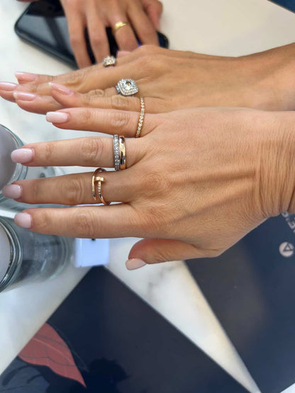 Ilana Stackable Bezel Diamond Eternity Band