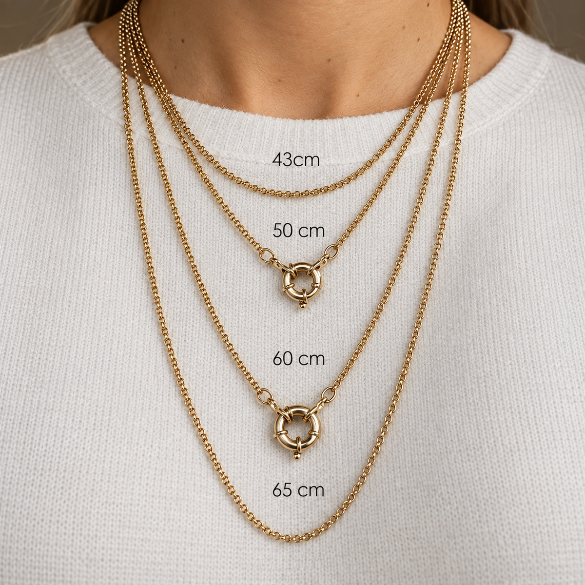 Belcher Chain Bolt Necklace • 9K Solid White Gold