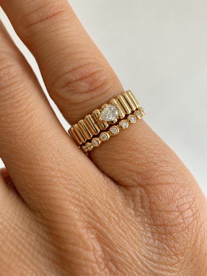 The Belle Ring • 10K Solid Yellow Gold - - Jewelry - Goldie Paris Jewelry - New Arrivals Ring statement