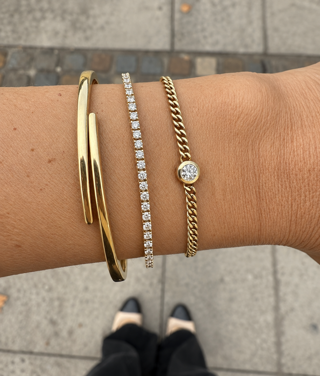 Classic 2 Carat Solid Gold Tennis Bracelet  • 9K Solid Yellow or White Gold