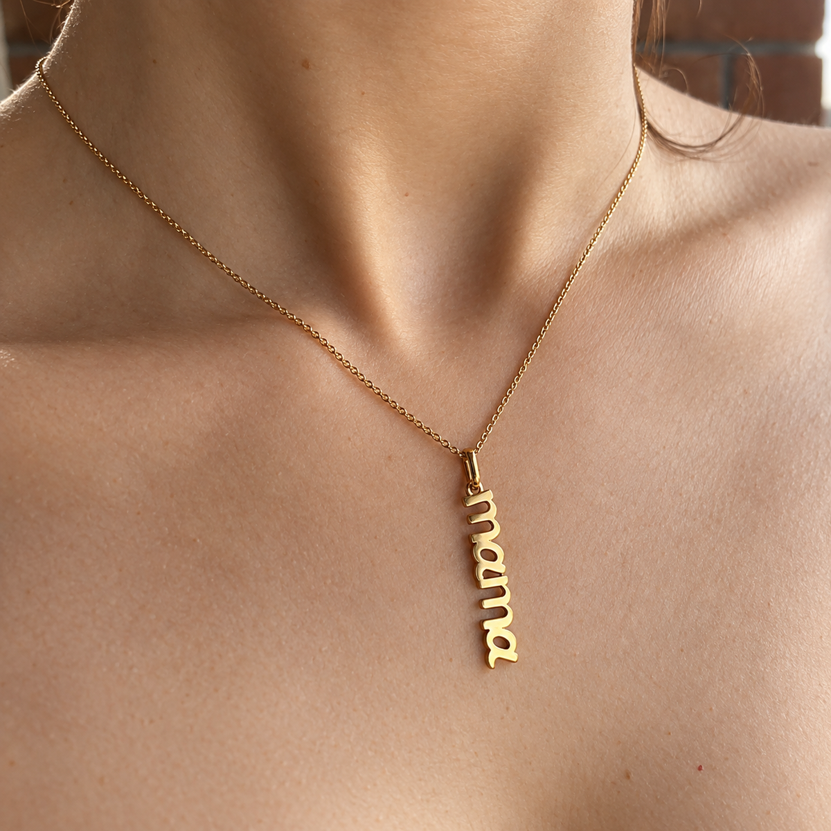 Mama Pendant •10K Solid Gold - - Jewelry - Goldie Paris Jewelry - Last Chance Moms Pendant