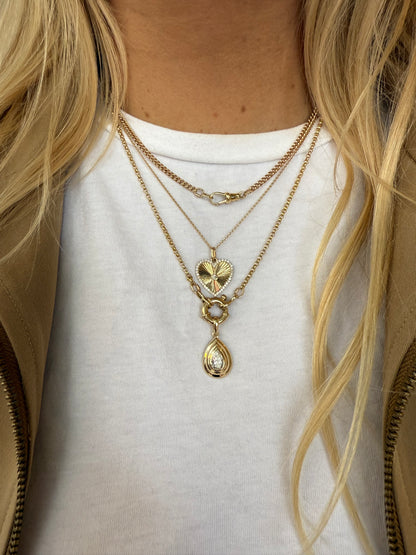 Dee Pear Diamond Pendant