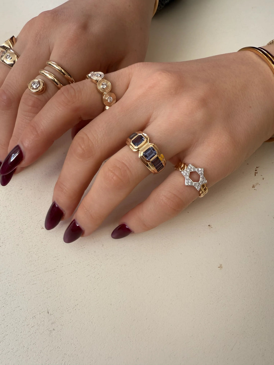 Becca Magen David Solid Chain Ring