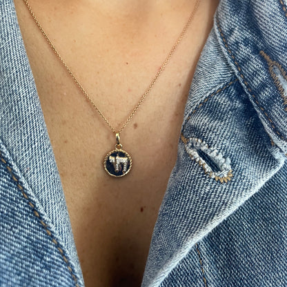 Reversible Chai Pendant/ Necklace - - Jewelry - Goldie Paris Jewelry - Evil Eye Pendant