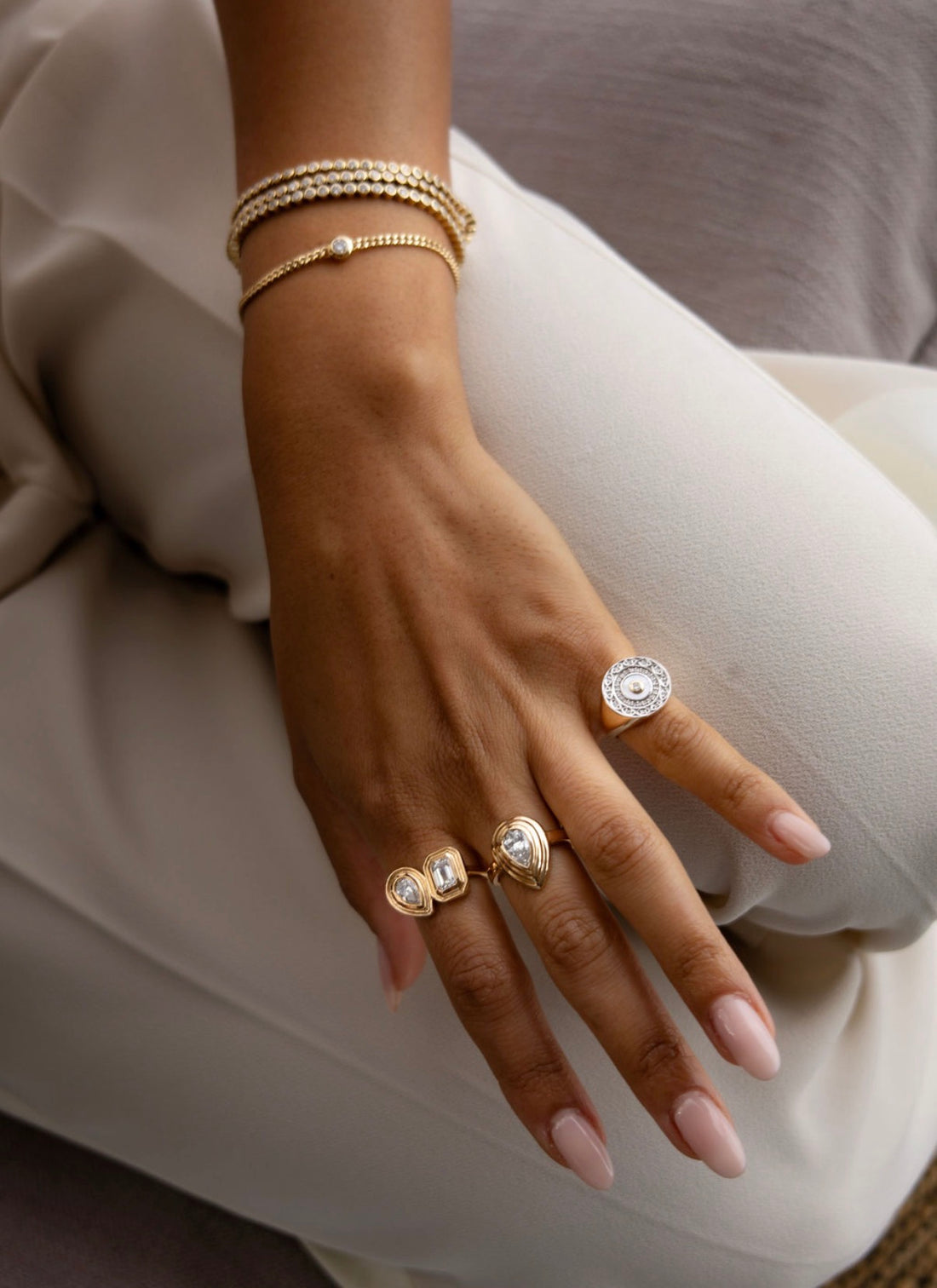 Jaime Pear Diamond Ring