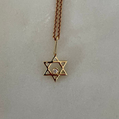 Star of David with Diamond Pendant - - Jewelry - Goldie Paris Jewelry - 10 ct Evil Eye Pendant