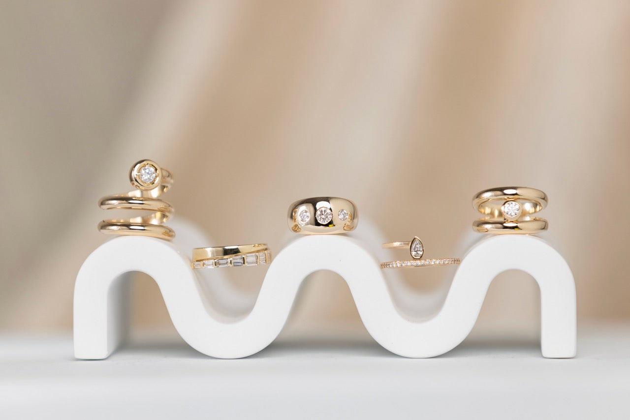 Kaye "solitaire" chunky ring