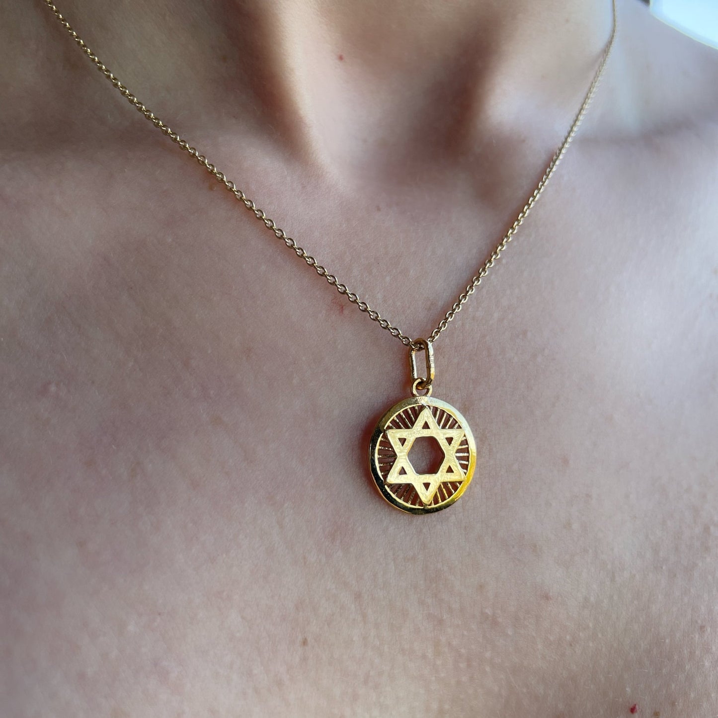 Carmel Star of David Medallion Pendant