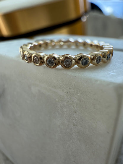 Ilana Stackable Bezel Diamond Eternity Band