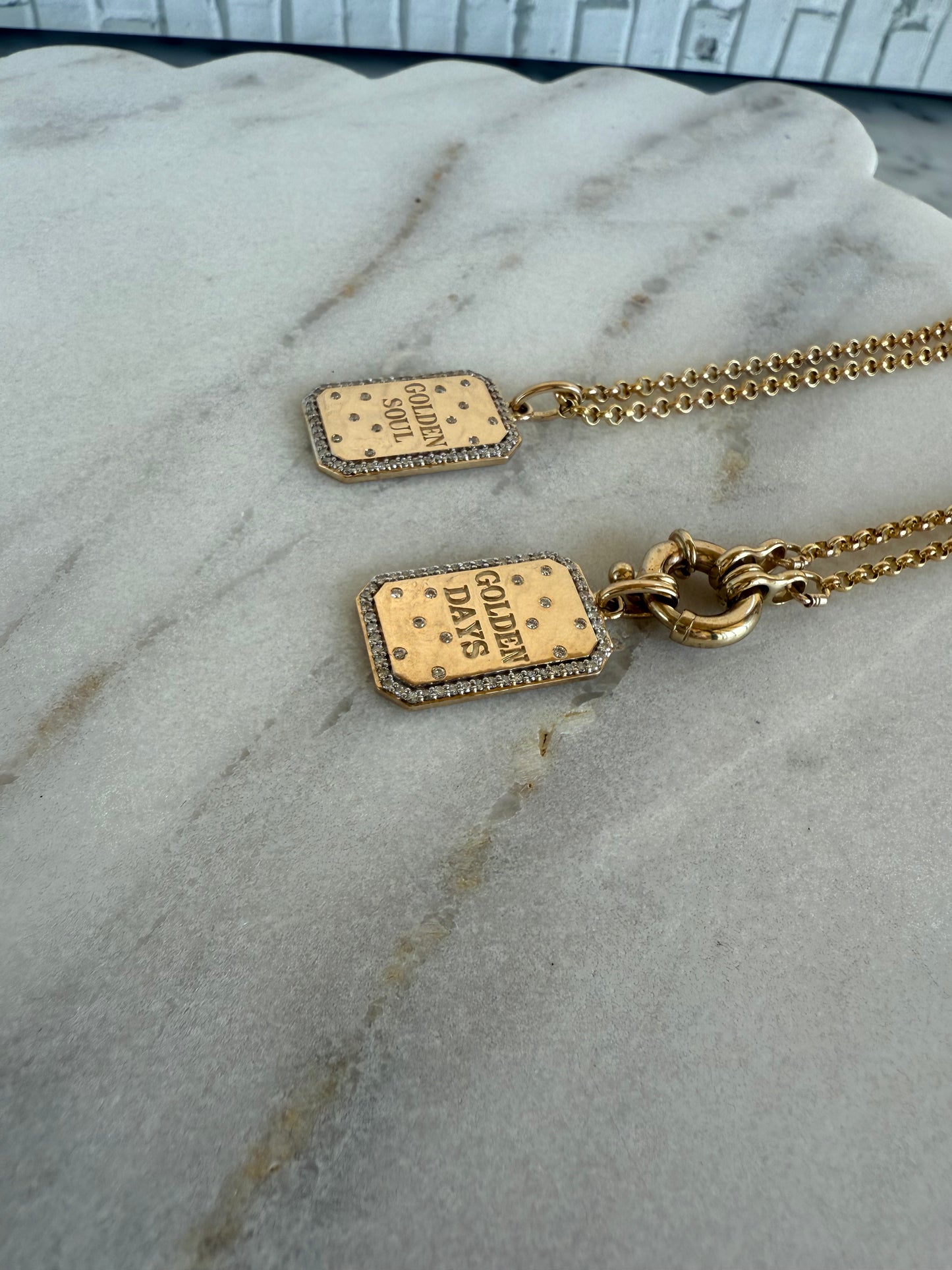Golden Days Pendant Diamonds