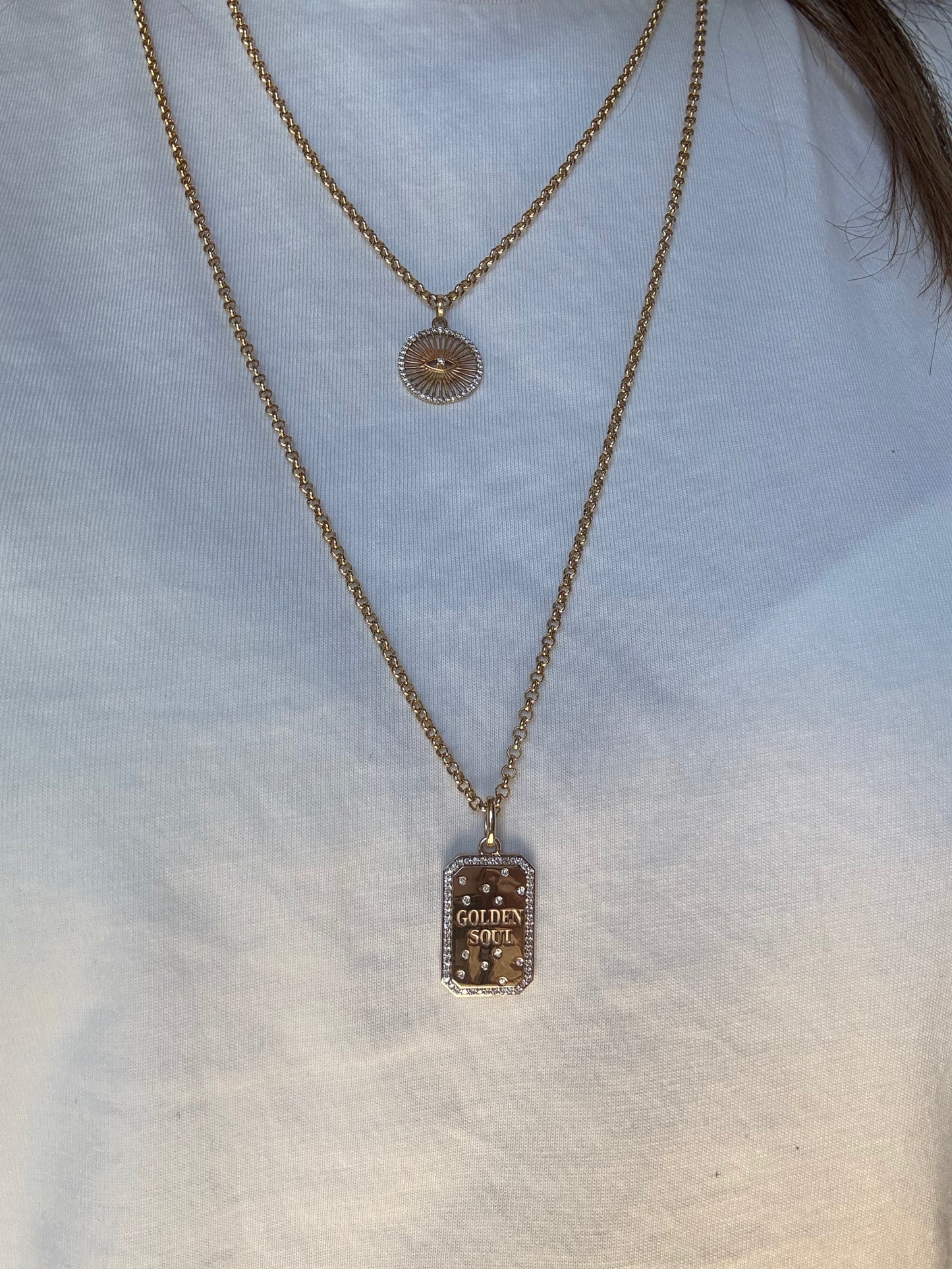 Golden Days Pendant Diamonds