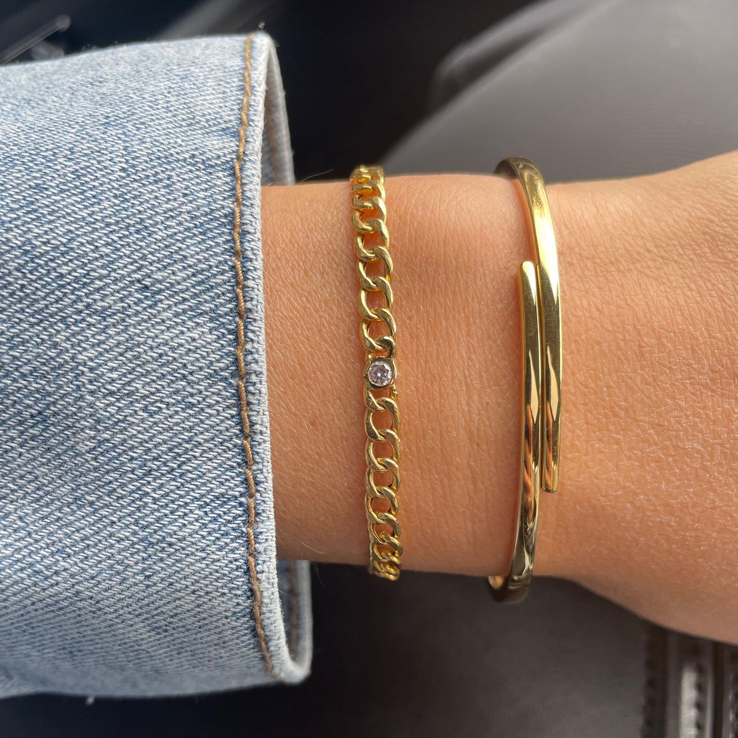 Wrap Solid Gold Bangle