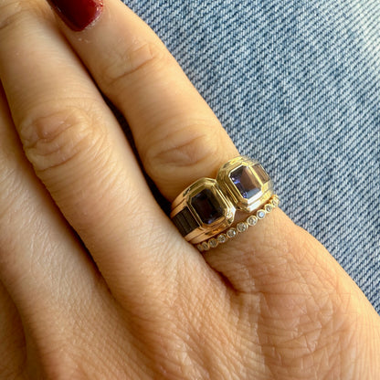 Keren Iolite Art Deco Ring