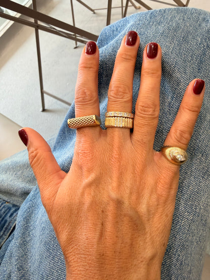 Passy Eternity Ring - Princess Cut Bezel Set