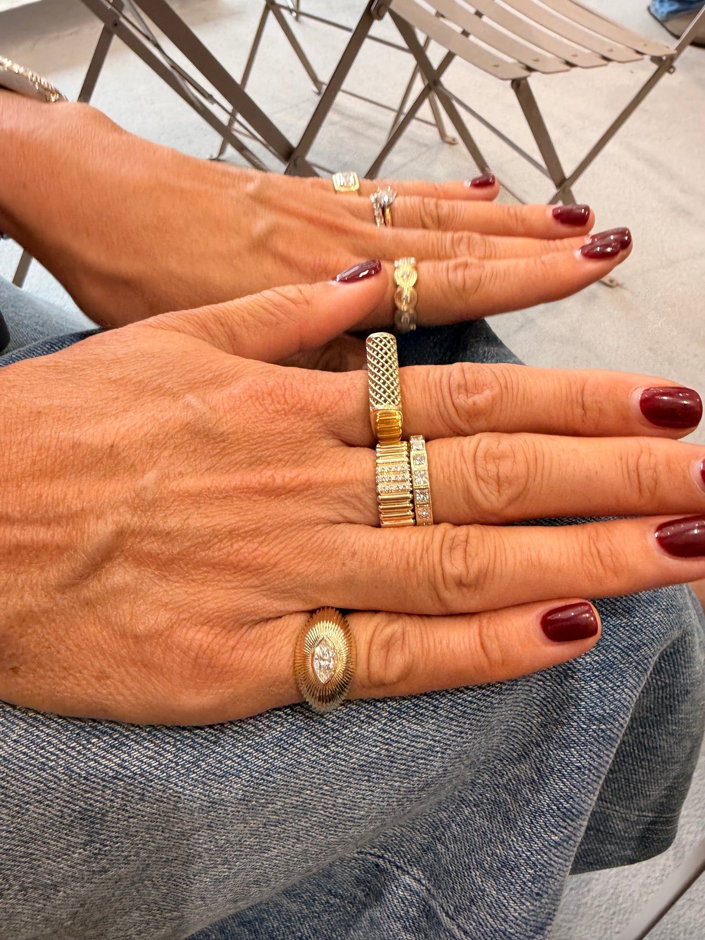 Passy Eternity Ring - Princess Cut Bezel Set