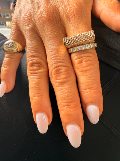 Passy Eternity Ring - Princess Cut Bezel Set