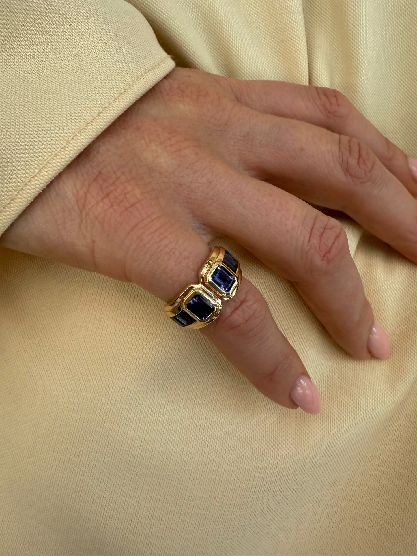 Keren Iolite Art Deco Ring