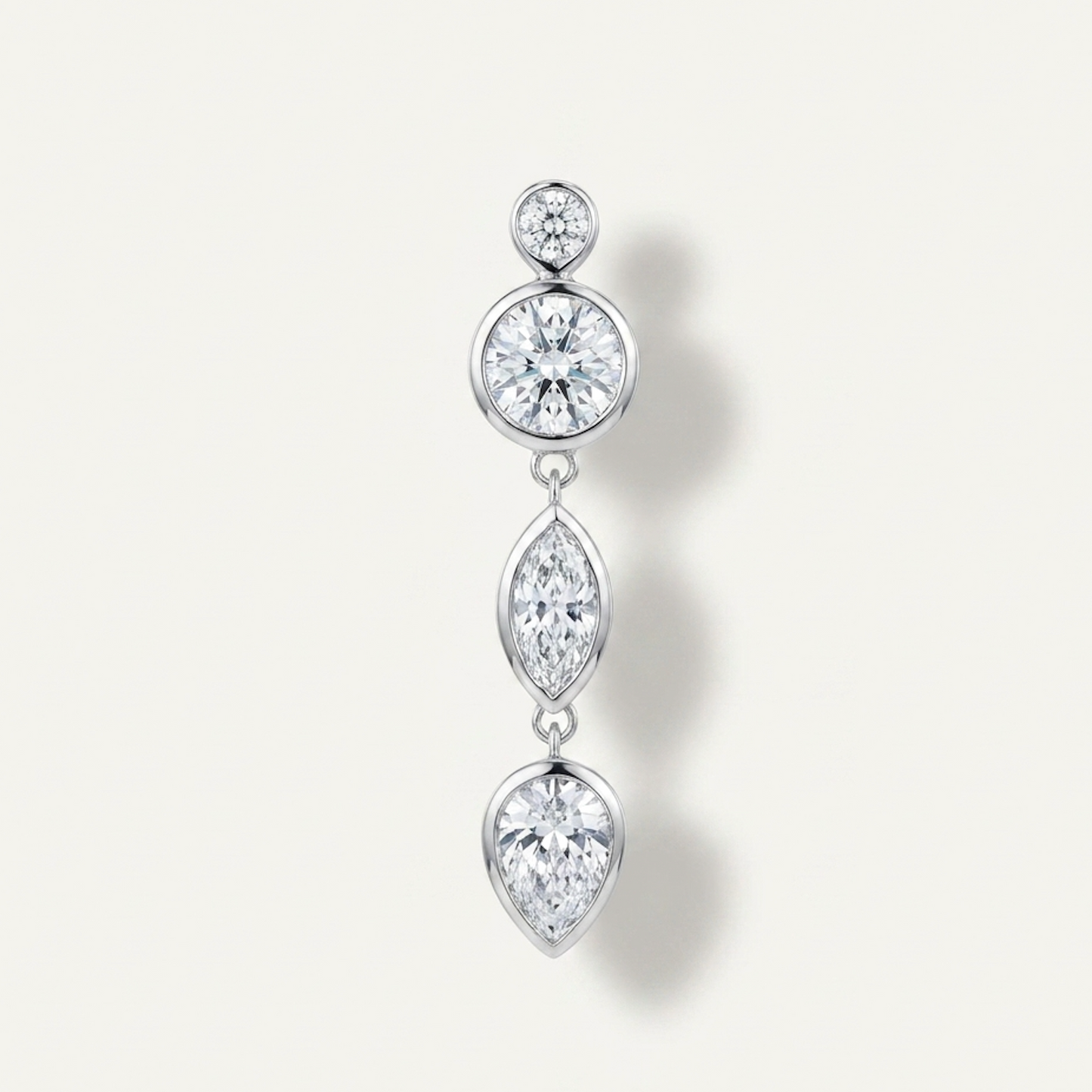 Ava Diamond Drop Earring - Single