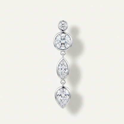 Ava Diamond Drop Earring - Single