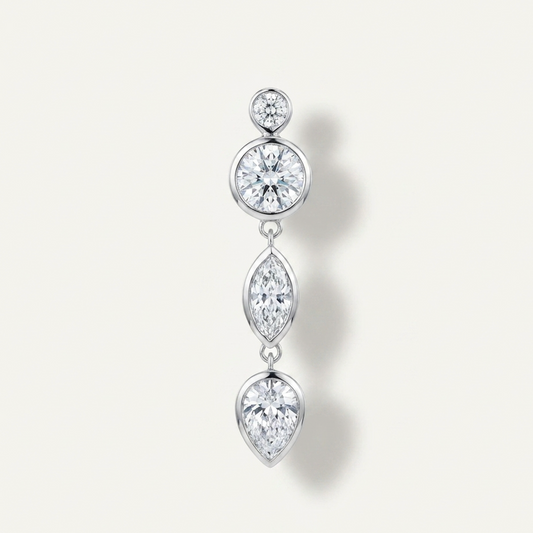 Ava Diamond Drop Earring - Single