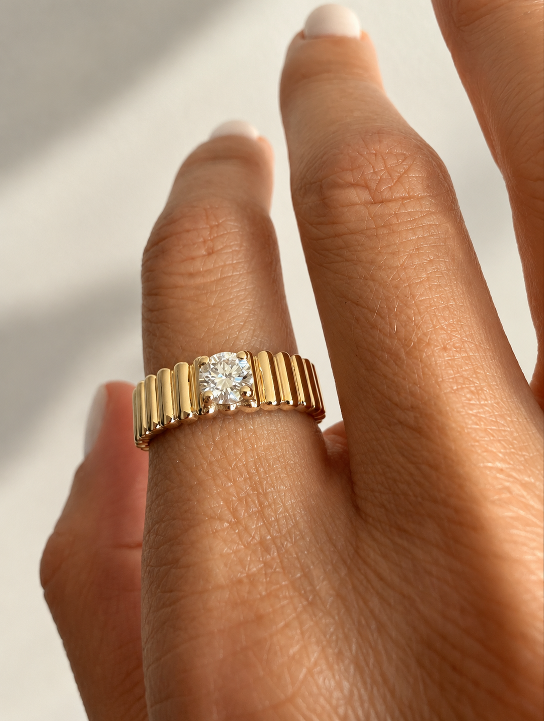 Simone Ring • 10K Solid Yellow Gold - - Jewelry - Goldie Paris Jewelry - New Arrivals Ring statement